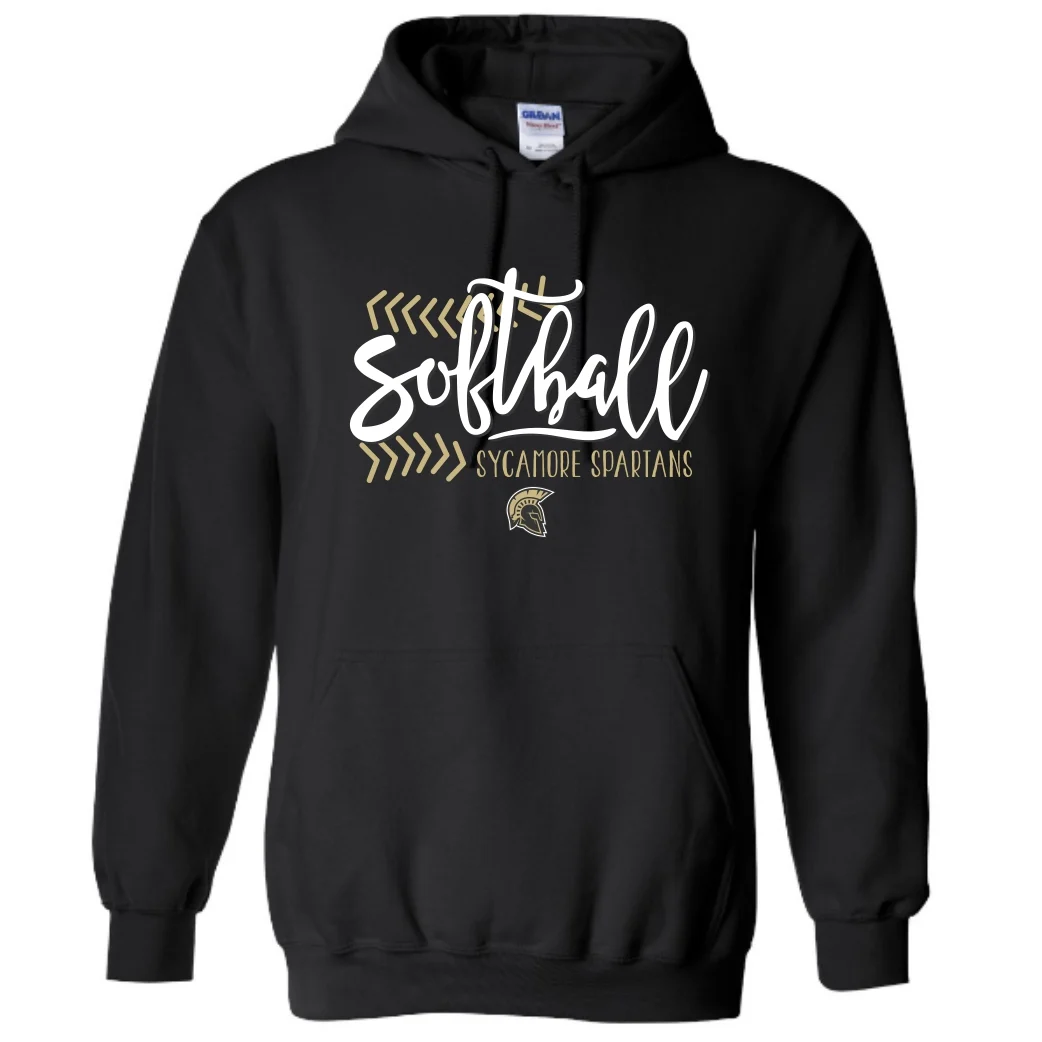 Sycamore Softball Black Hoodie