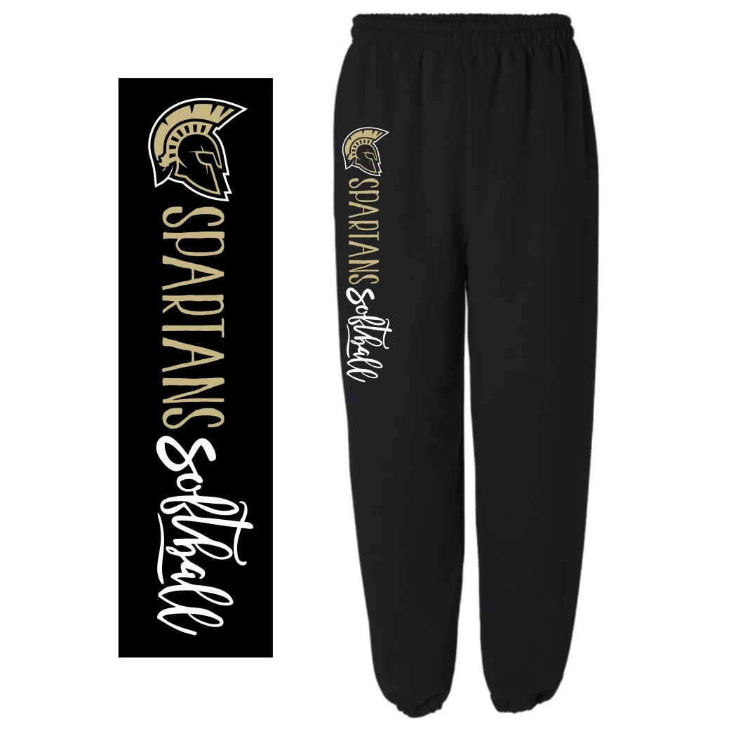 Sycamore Softball Black Elastic Bottom Sweatpants