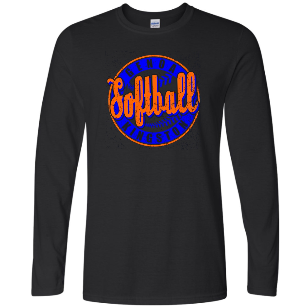 GK Boosters Softball Black Long Sleeve Tee