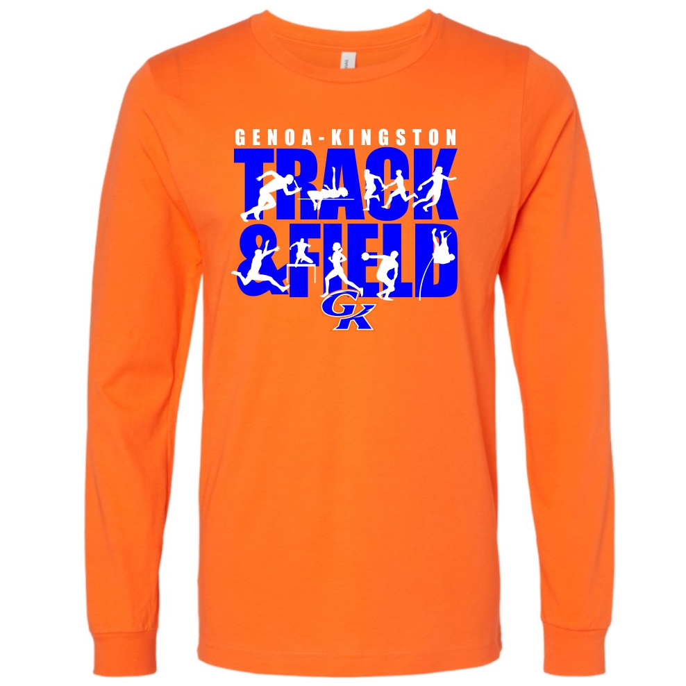 GK Boosters Track & Field Orange Long Sleeve Tee