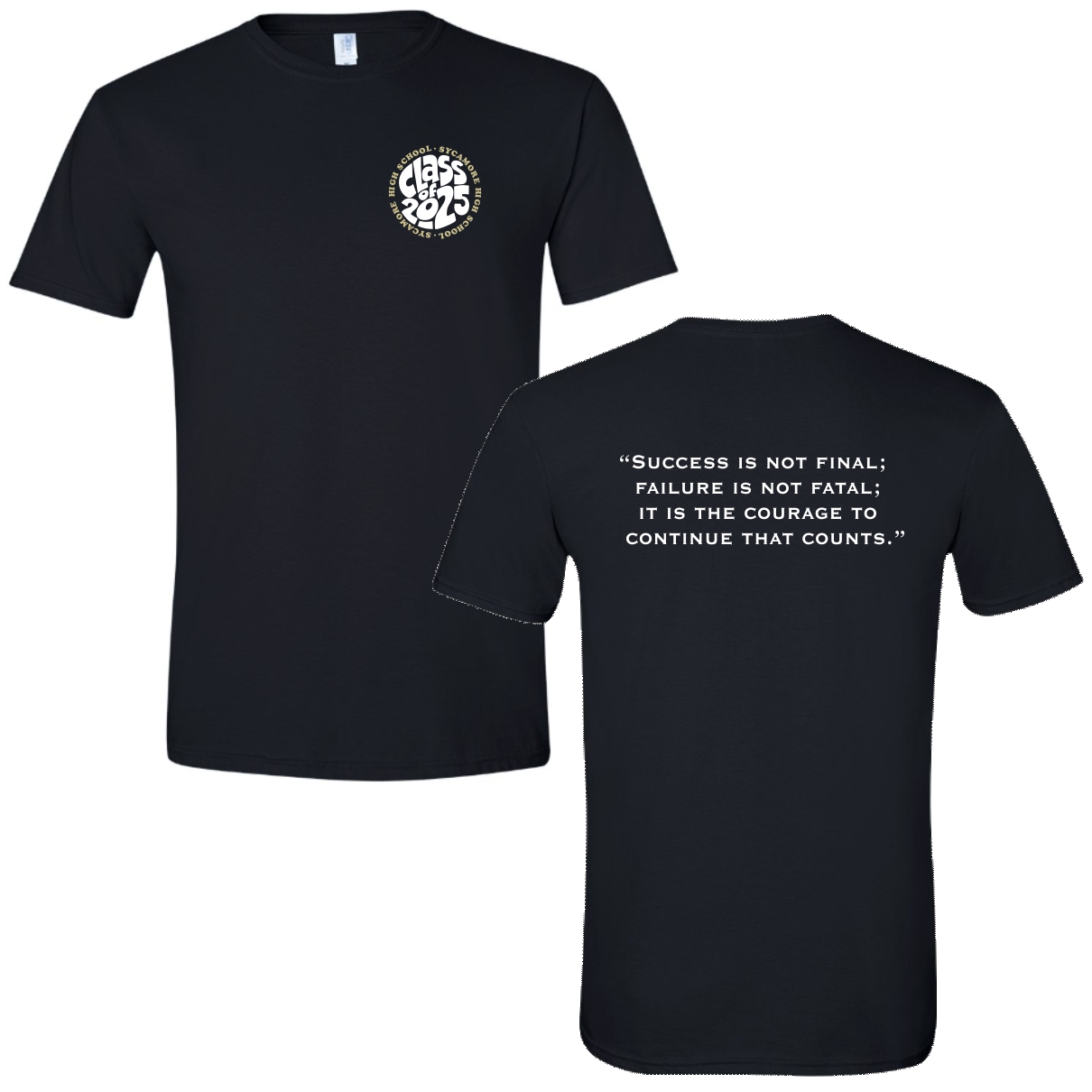 Sycamore Seniors Black T-Shirt