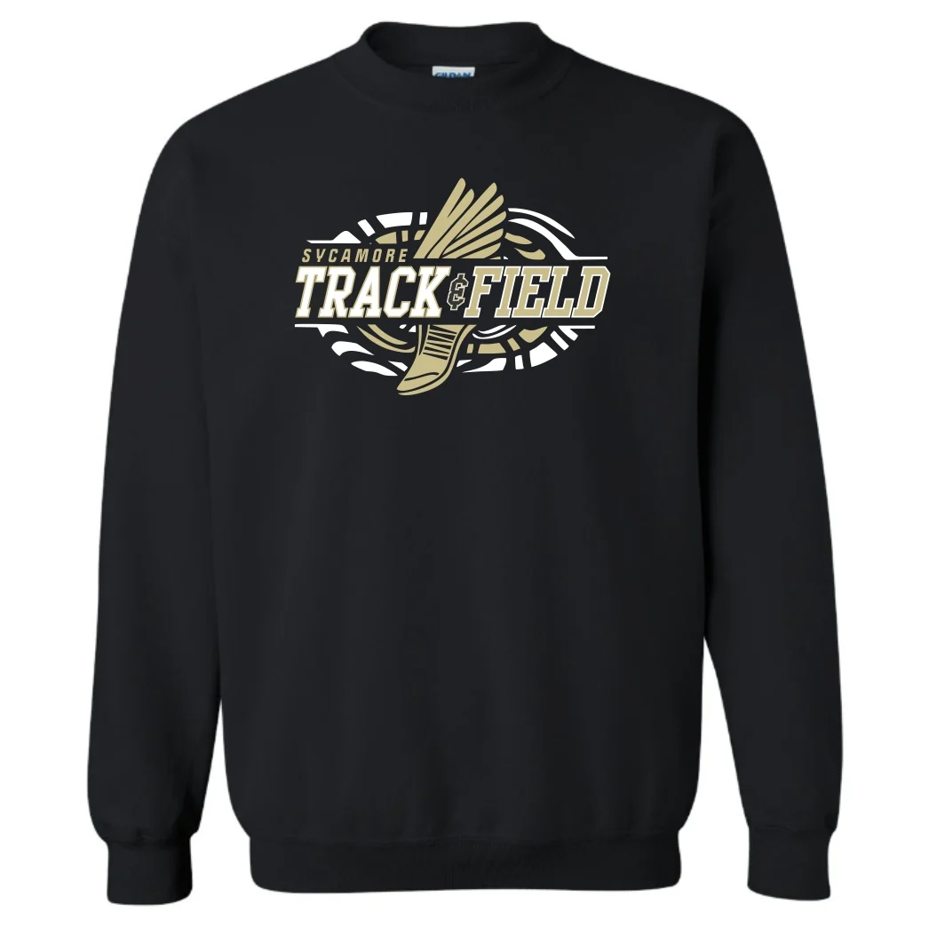 Sycamore MS Track Black Crew Neck Sweatshirt