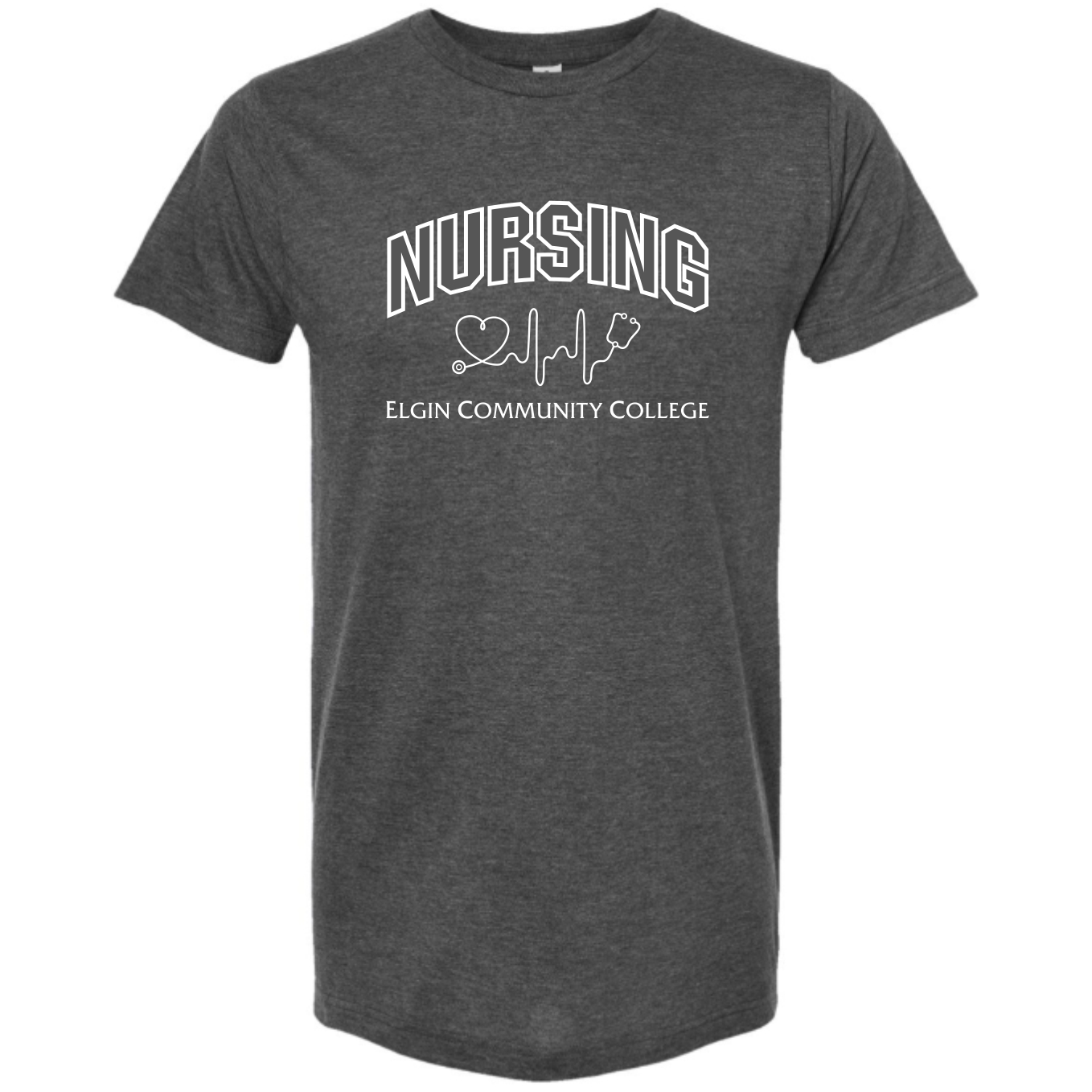 ECC Nursing Dark Heather Grey T-Shirt