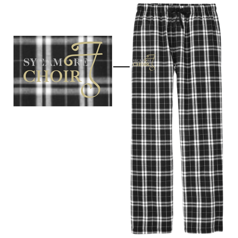 Sycamore Choir Black Flannel Plaid Pant